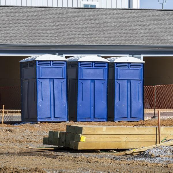 Heavy-duty construction site porta potty in Statesville, North Carolina